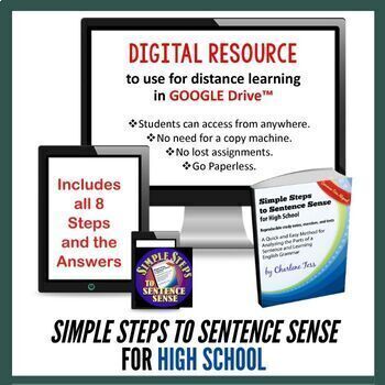 Preview of Grammar Workbook | High School Simple Steps to Sentence Sense   | Google Drive