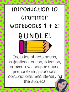 Grammar Workbook - The Basics BUNDLE by Miss Fun in Fifth | TPT