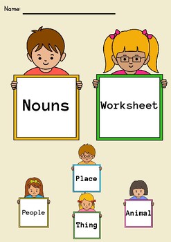 Preview of Grammar Worksheet- Nouns