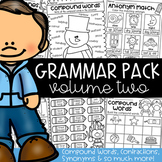 Grammar Worksheet Packet - Compound Words, Contractions, S