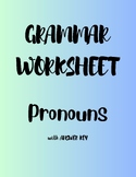 Grammar Worksheets: Pronouns