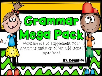 Grammar Worksheets by Mrs Martinson | Teachers Pay Teachers