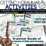 Grammar Review 3rd 4th Grade Practice Packet Game Task Car