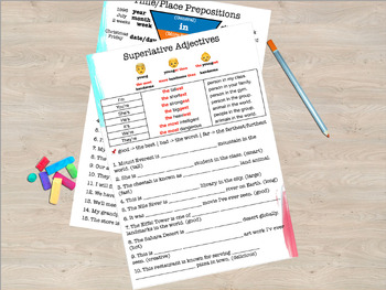 Preview of Grammar Worksheets | Comparative, If Clause Type 0-3, Adjective Clause, and more