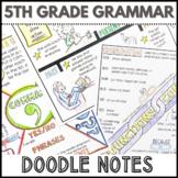 Grammar Worksheets Review - Doodle Notes and Mini Lessons 