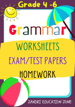 Preview of Grammar Worksheets/Exam Sheets