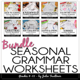 Grammar Worksheets Holiday and Seasonal BUNDLE