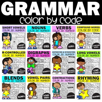 Preview of 2nd Grade Grammar Worksheets - Language Arts Fun Activities for 1st Busy Work
