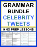 Grammar Worksheets & No Prep Lesson Plans| Celebrity Tweets 