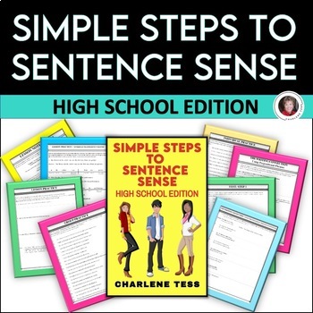 Preview of Grammar Worksheets and Tests | Simple Steps to Sentence Sense | High School