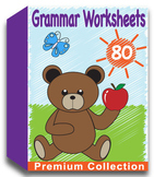 Grammar Worksheets for Kindergarten (80 Worksheets) No Prep