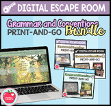 Grammar and Conventions Digital Escape Room BUNDLE