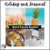 Word Puzzles for Spelling and Vocabulary - Holiday and Sea