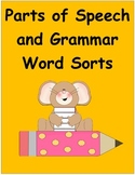 Grammar and Parts of Speech Word Sorts
