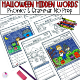 Halloween Phonics and Grammar Worksheets for First Grade