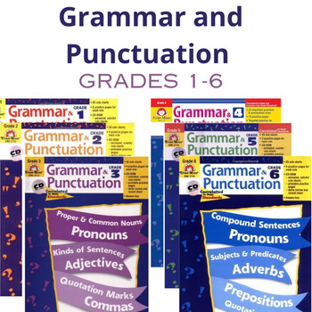 Grammar and Punctuation (Grades 1-6) by LoveMyTeachersSheets | TPT