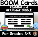 Grammar and Reading Bundle- SELF-GRADING Boom Decks for 3r