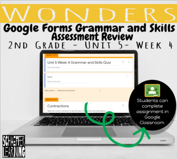 Preview of Grammar and Skills Review | Wonders Unit 5 Week 4 | Distance Learning | Google