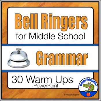 Preview of Grammar and Usage Bell Ringers Sentence Editing Middle School ELA