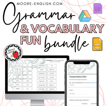 Preview of Grammar and Vocabulary Fun and Games Bundle (20 games, 730+ cards)