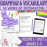 Daily Grammar & Vocabulary Language Arts Bundle | Volume 1