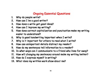 essential questions for essay writing