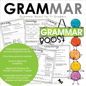 Preview of Grammar Practice for 1st Grade - Wonders Aligned - Grammar Boost