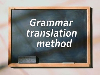 Preview of Grammar translation  method