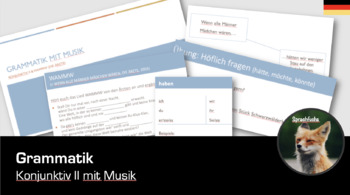 Preview of Grammar with Music - Subjunctive_Konjunktiv II German