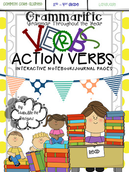 Preview of Grammarific: Action Verbs Interactive Notebook Pages