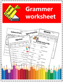 Grammer worksheet packet by mehwish sajid | TPT