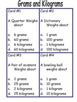 Grams, Kilograms, and Liters Common Core 5 Day Unit by ...