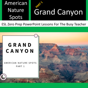 Preview of Grand Canyon ESL No Prep Nature Lesson:  Speaking, Vocab, Reading Large Numbers