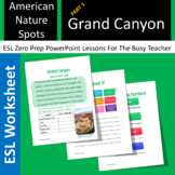 Grand Canyon - ESL Worksheet Homework Activity Handout