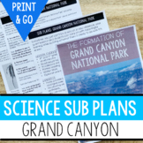 Grand Canyon National Park Science Sub Plan with Script, T