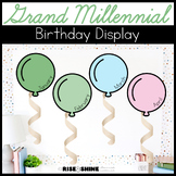 Grand Millennial Style Alphabet ASL & Numbers Classroom Posters