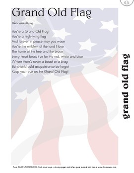 Preview of Grand Old Flag - Free Song Lyric Page