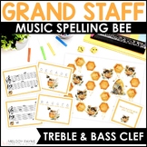 Grand Staff Note Reading Game - Music Spelling Bee Treble 