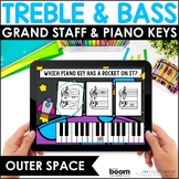 Grand Staff Note Reading and Piano Keys BOOM™ Cards - Matc