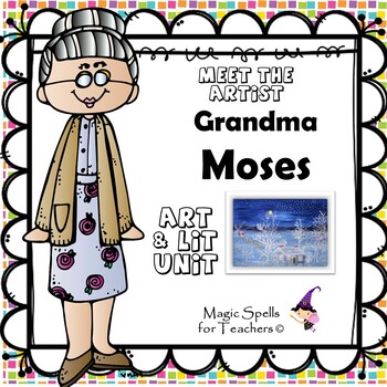 Preview of Grandma Moses Activities- Famous Artist Biography Art Unit - Christmas Unit