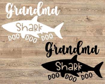 Download Grandma Shark Svg Doo Doo Doo Sea World Doo Baby Family Funny Birthday 1306s