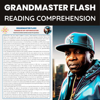 Preview of Grandmaster Flash Biography for Black History Month | History of Hip-Hop Music