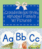 Grandmillenial Style Alphabet Posters