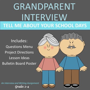 Preview of Grandparent Interview and Writing | Tell Me about School in the Good Ol' Days