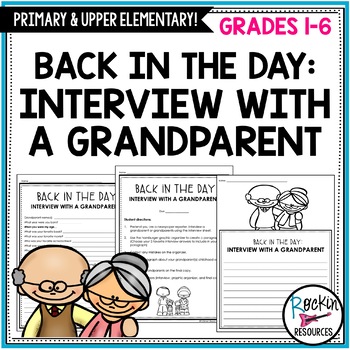 Preview of Grandparent's Day Interview and Writing Templates