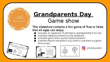 Preview of Grandparent's Day Game Show