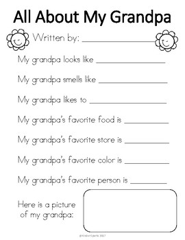 Download Grandparent S Day Gift All About My Grandma Grandpa By Kinder Sparks