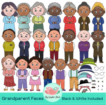 clip art black grandparents