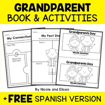 Preview of Grandparents Day Activities and Book + FREE Spanish