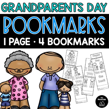 Download Grandparents Day Bookmarks By Mini Mountain Learning Tpt